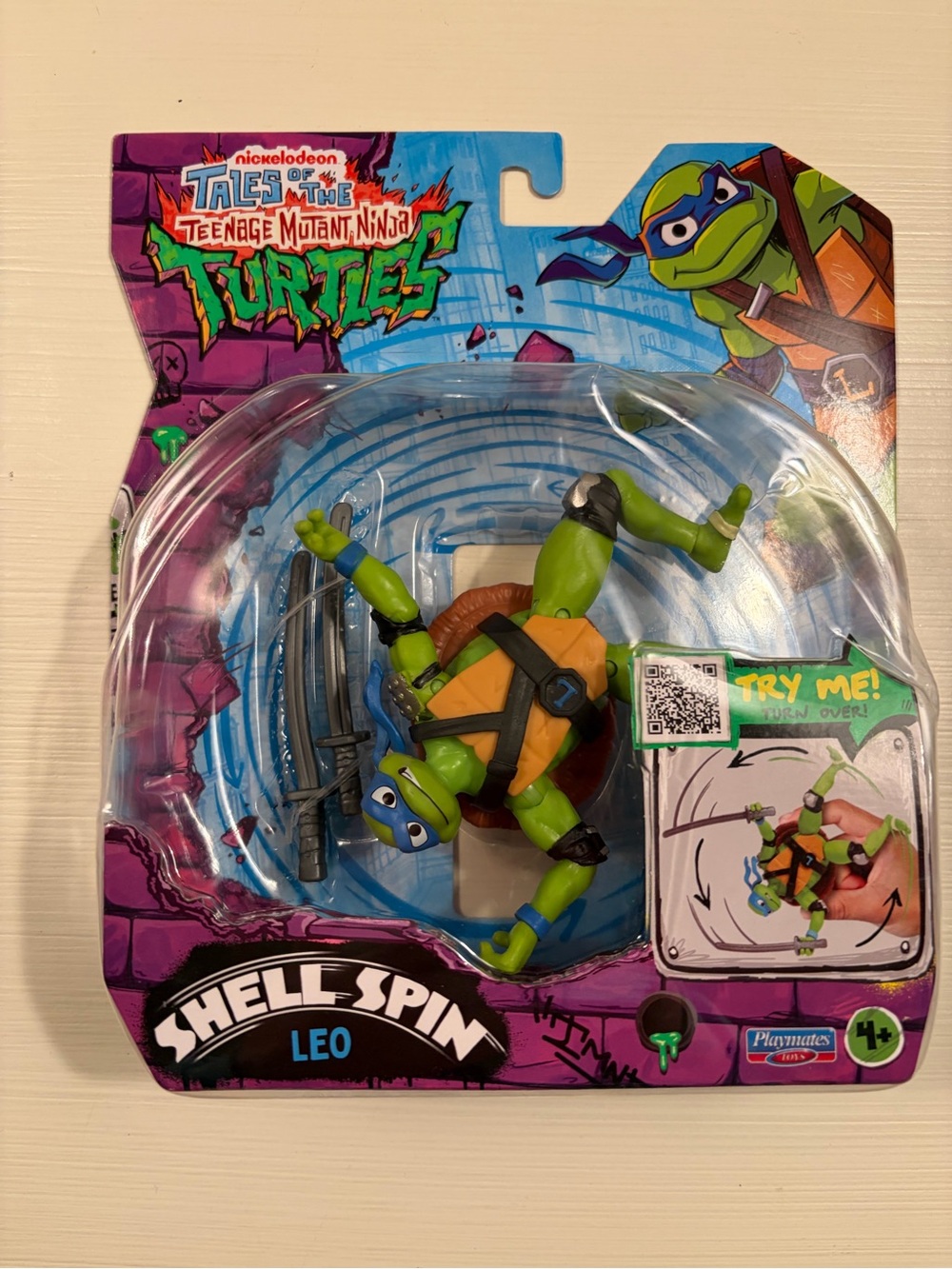 Nickelodeon Leo Shell Spin Action Figure - Blue Green Brown